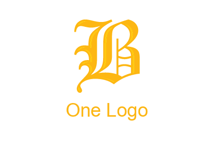 calligraphic letter B
