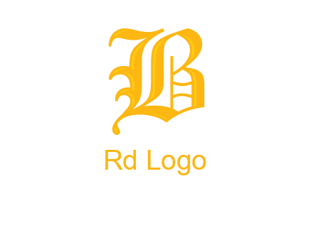 calligraphic letter B