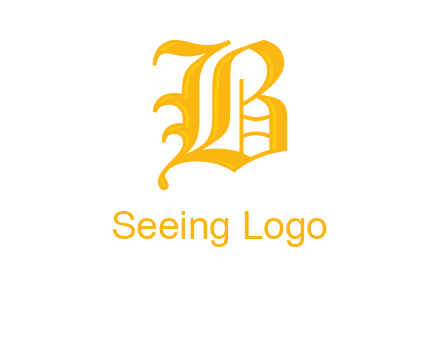 calligraphic letter B