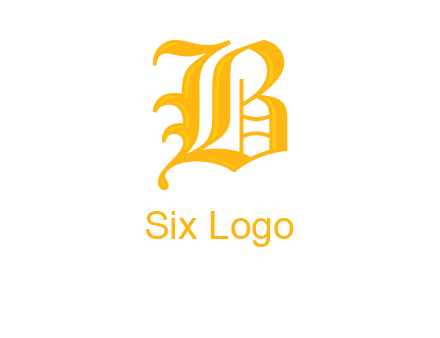 calligraphic letter B