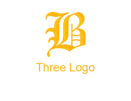calligraphic letter B
