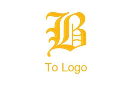 calligraphic letter B
