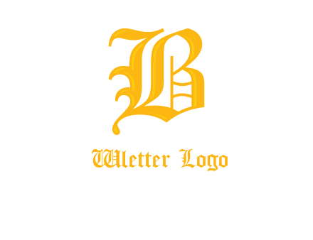 calligraphic letter B