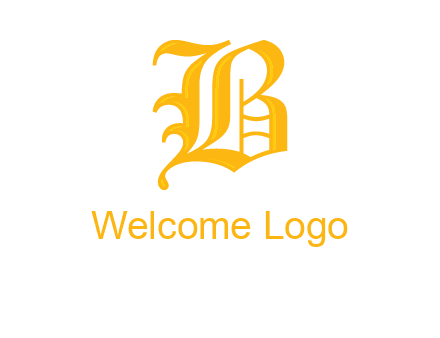calligraphic letter B