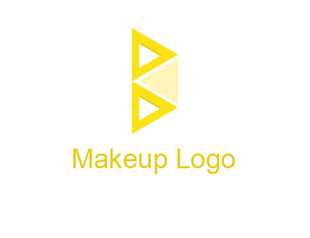 triangle shape letter B logo