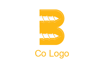 screws in letter B icon