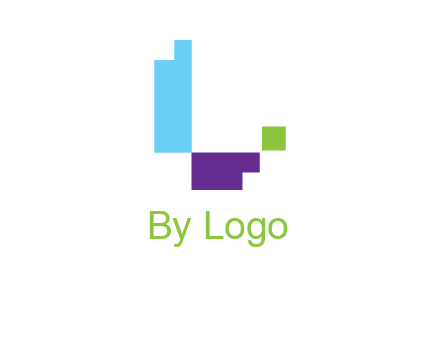 pixelated letter L
