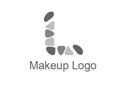letter L made of stone logo