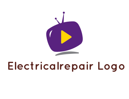 play triangle in round TV logo