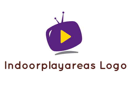 play triangle in round TV logo