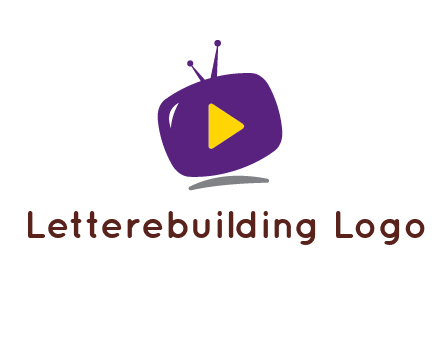 play triangle in round TV logo