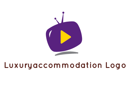 play triangle in round TV logo