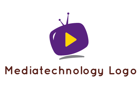 play triangle in round TV logo