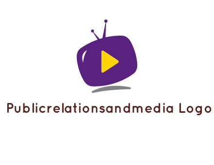 play triangle in round TV logo