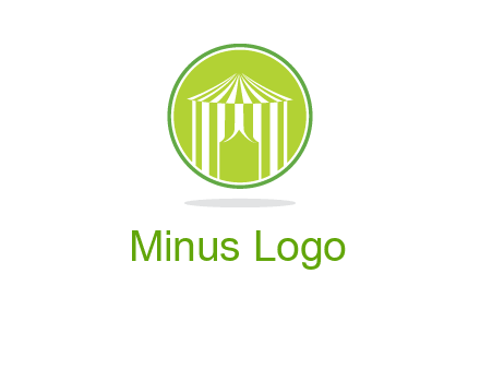 circus tent in circle logo