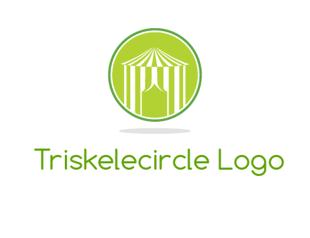circus tent in circle logo