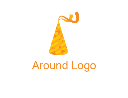 party hat with ribbon icon