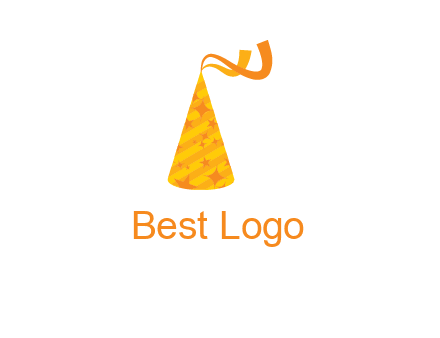 party hat with ribbon icon