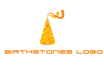party hat with ribbon icon