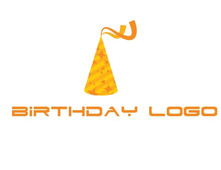 party hat with ribbon icon