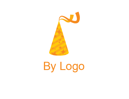 party hat with ribbon icon
