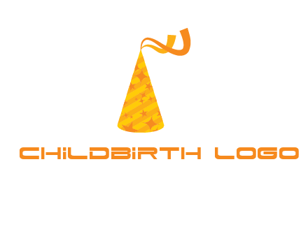party hat with ribbon icon