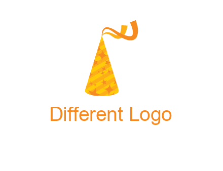 party hat with ribbon icon