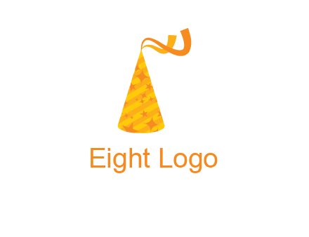 party hat with ribbon icon