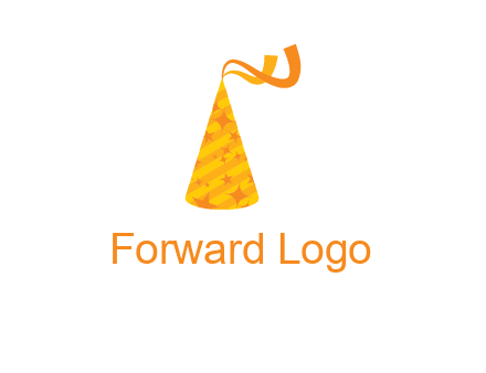 party hat with ribbon icon