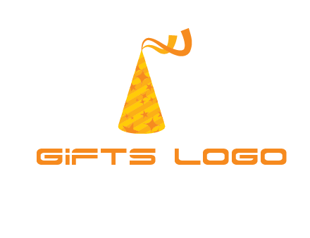 party hat with ribbon icon
