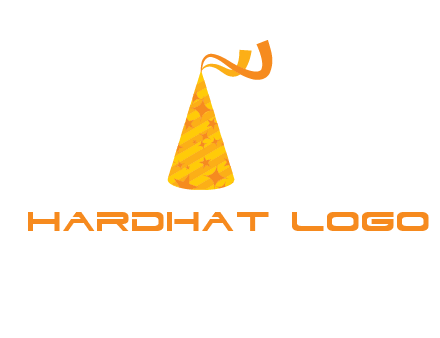party hat with ribbon icon