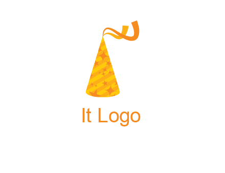 party hat with ribbon icon