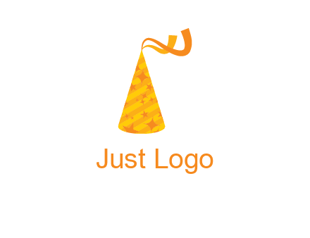 party hat with ribbon icon