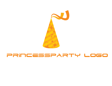 party hat with ribbon icon