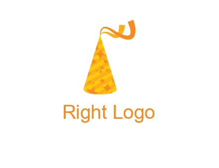 party hat with ribbon icon