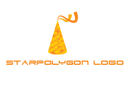 party hat with ribbon icon