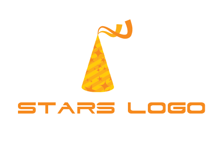 party hat with ribbon icon