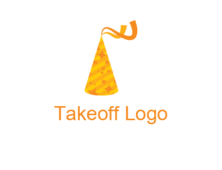 party hat with ribbon icon