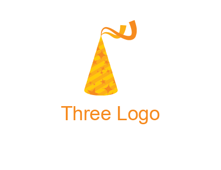 party hat with ribbon icon