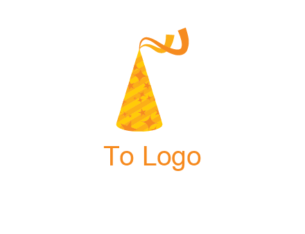 party hat with ribbon icon