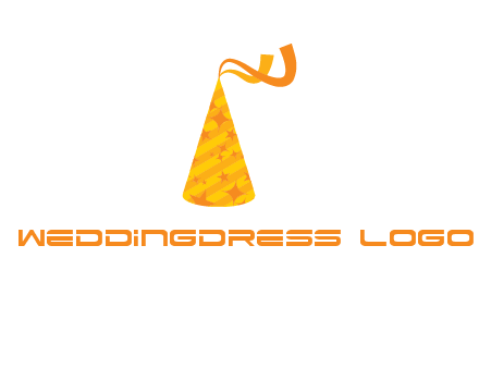 party hat with ribbon icon
