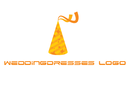 party hat with ribbon icon