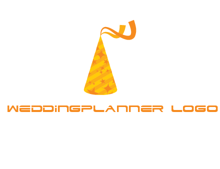 party hat with ribbon icon