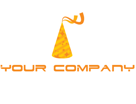 party hat with ribbon icon