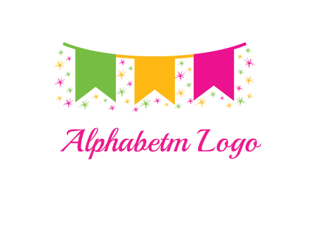 party celebration flag logo