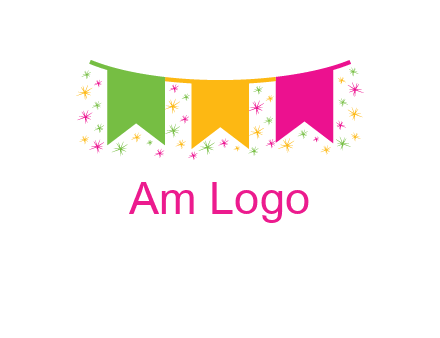 party celebration flag logo