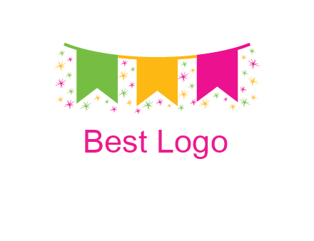 party celebration flag logo