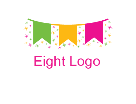 party celebration flag logo