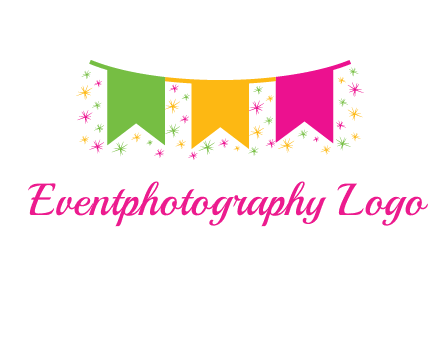 party celebration flag logo