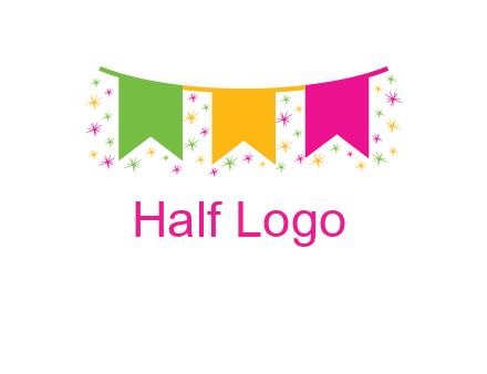 party celebration flag logo